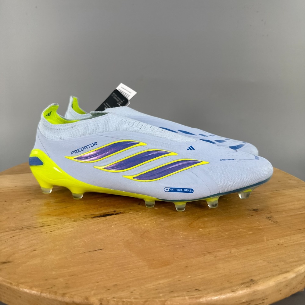 adidas Predator Elite Laceless AG Men's Size 11.5 Soccer Cleats Ice Cold Pack